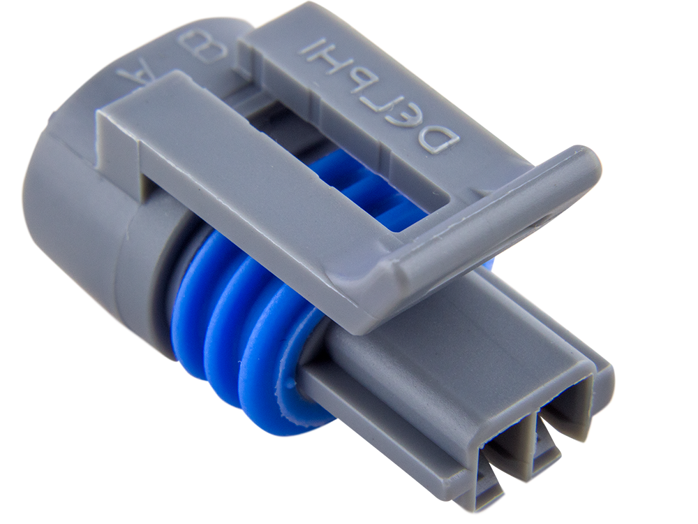 Aptiv (Delphi) 2 Way Medium Gray Metri-Pack 150.2 Sealed Female Connector
