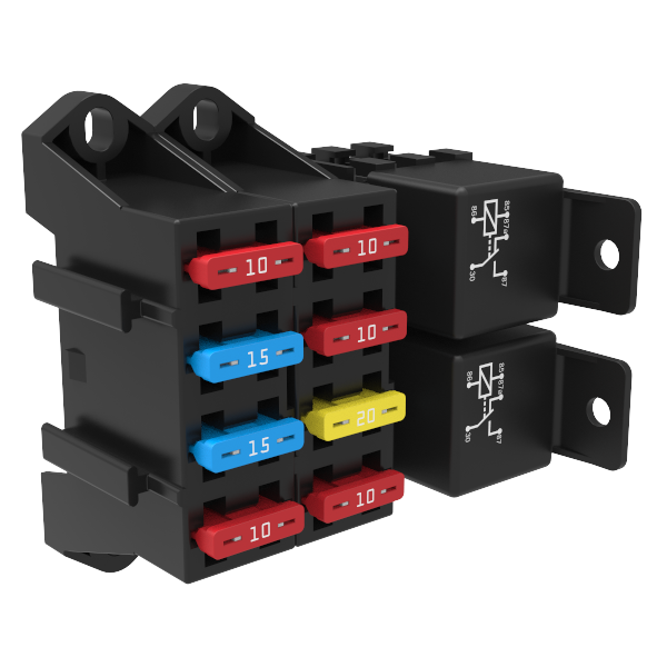 Aptiv (Delphi) Stackable Fuse Block for 4 ATC ATO Fuses