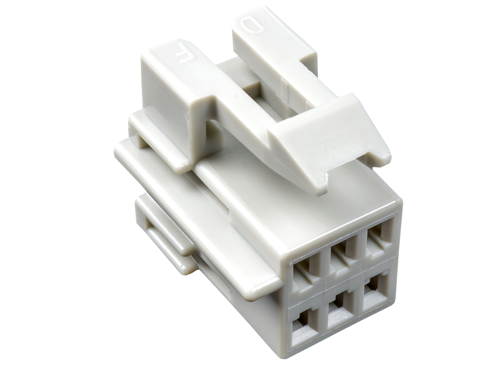 Aptiv (Delphi) 6 Way Light Gray Metri-Pack 150 Unsealed Female Connector