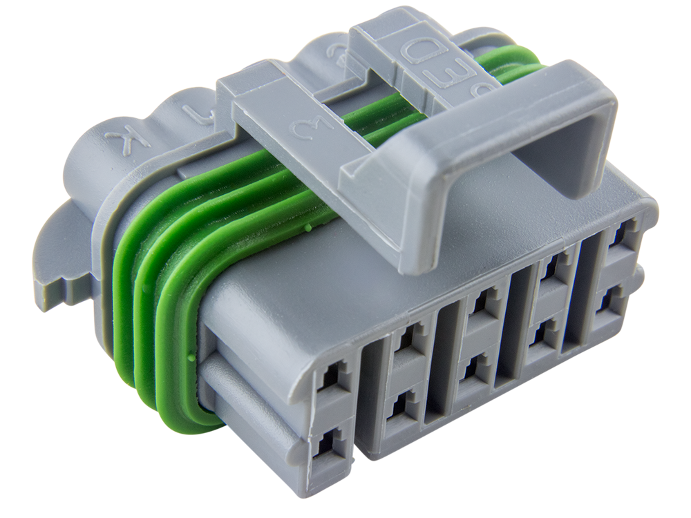 Aptiv (Delphi) 10 Way Medium Gray Metri-Pack 150 Sealed Female Connector