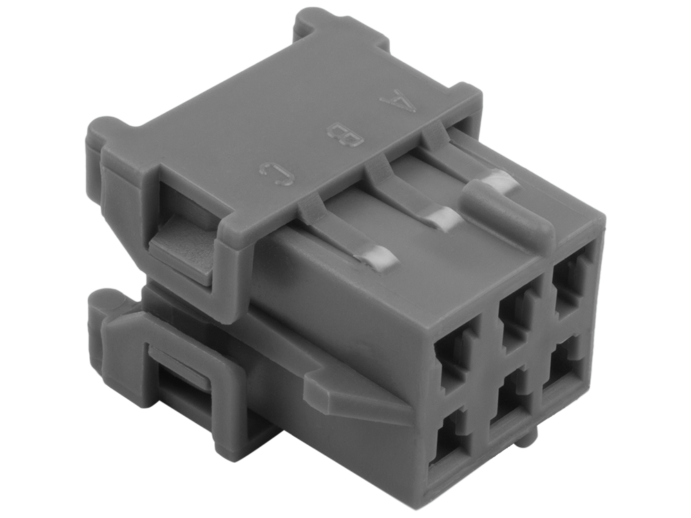 Aptiv (Delphi) 6 Way Gray Metri-Pack 280 Unsealed Female Connector