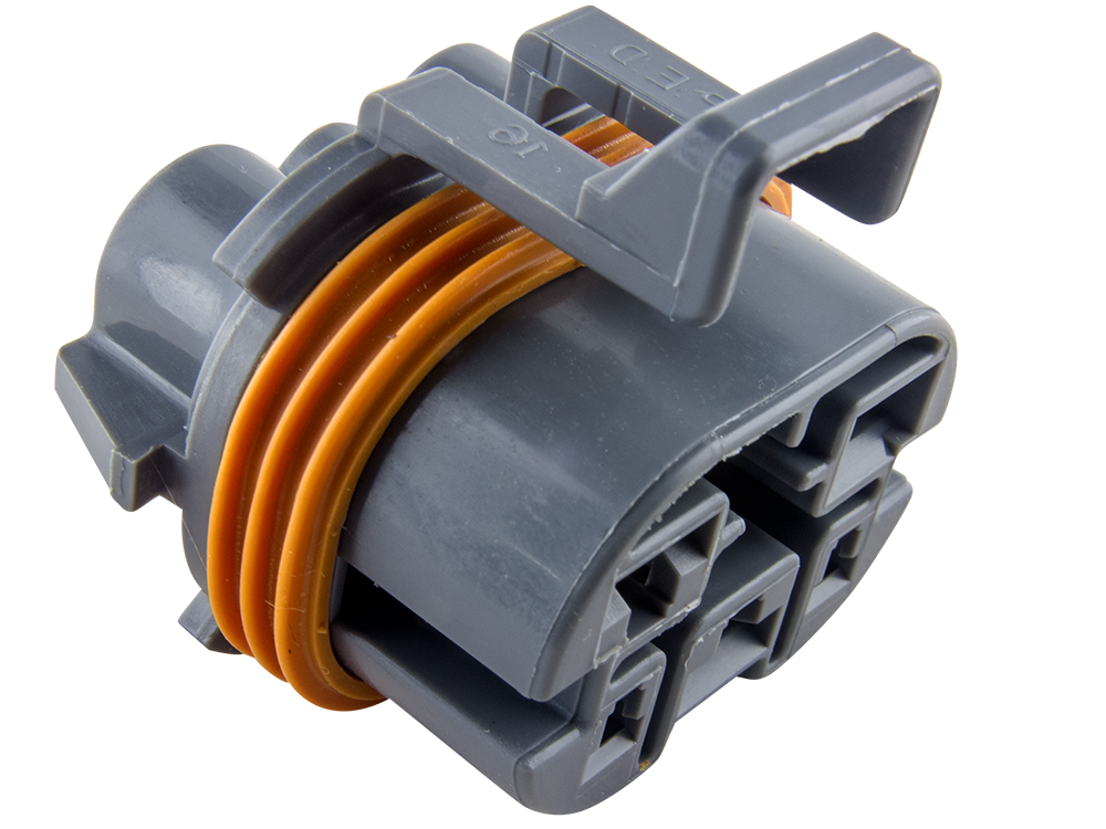 Aptiv (Delphi) 6 Way 4 Usable Medium Gray Metri-Pack 280 630 Sealed Female Connector