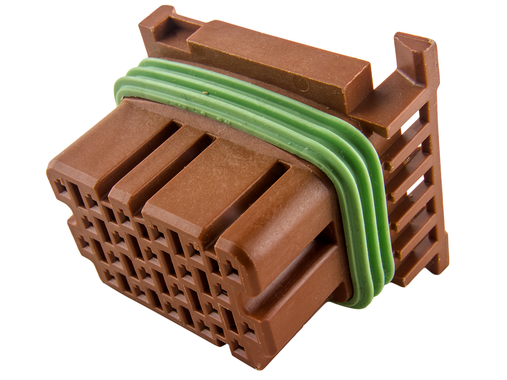Aptiv (Delphi) 22 Way Brown Micro-Pack 100 Sealed Female Connector