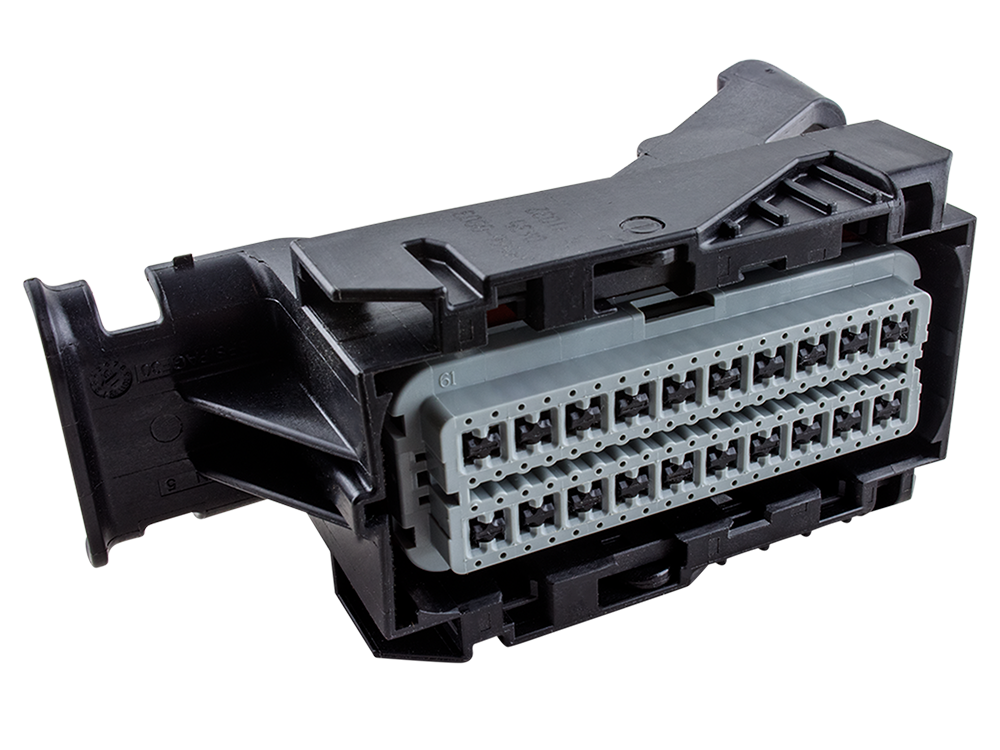 Molex 80 Way Black MX123 Sealed Female Gray Bottom Wire Dress 0 Connector