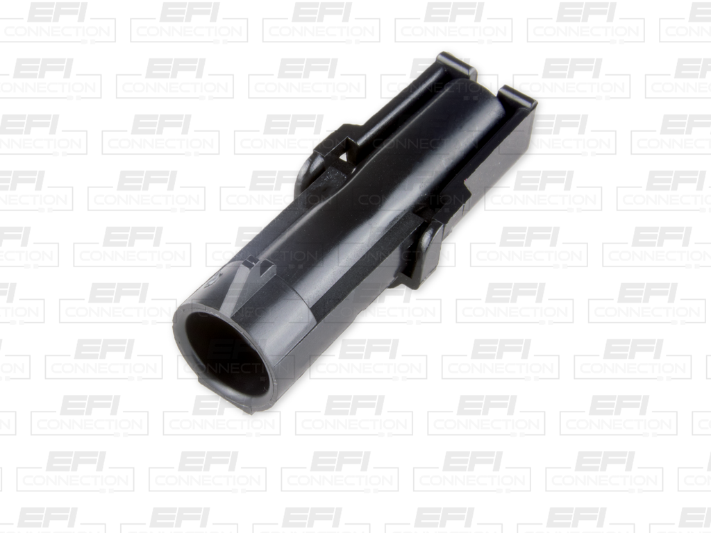 Aptiv (Delphi) 1 Way Black Weather Pack Shroud Sealed Male Connector