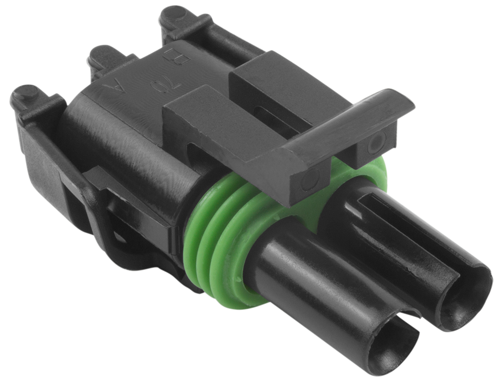Aptiv (Delphi) 2 Way Black Weather Pack Tower Sealed Female Connector