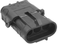 Aptiv (Delphi) 3 Way Black Weather Pack Shroud Sealed Male Connector