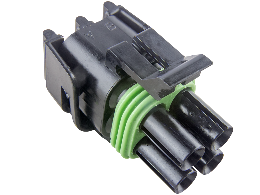 Aptiv (Delphi) 4 Way Black Weather Pack Tower Sealed Female Connector