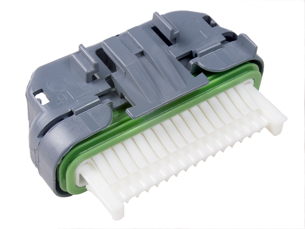 Aptiv (Delphi) 32 Way Gray Micro-Pack 100W Sealed Female Connector Right Dress