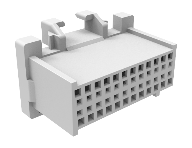 Aptiv (Delphi) 24 Way Gray Micro-Pack 100 Unsealed Female Connector