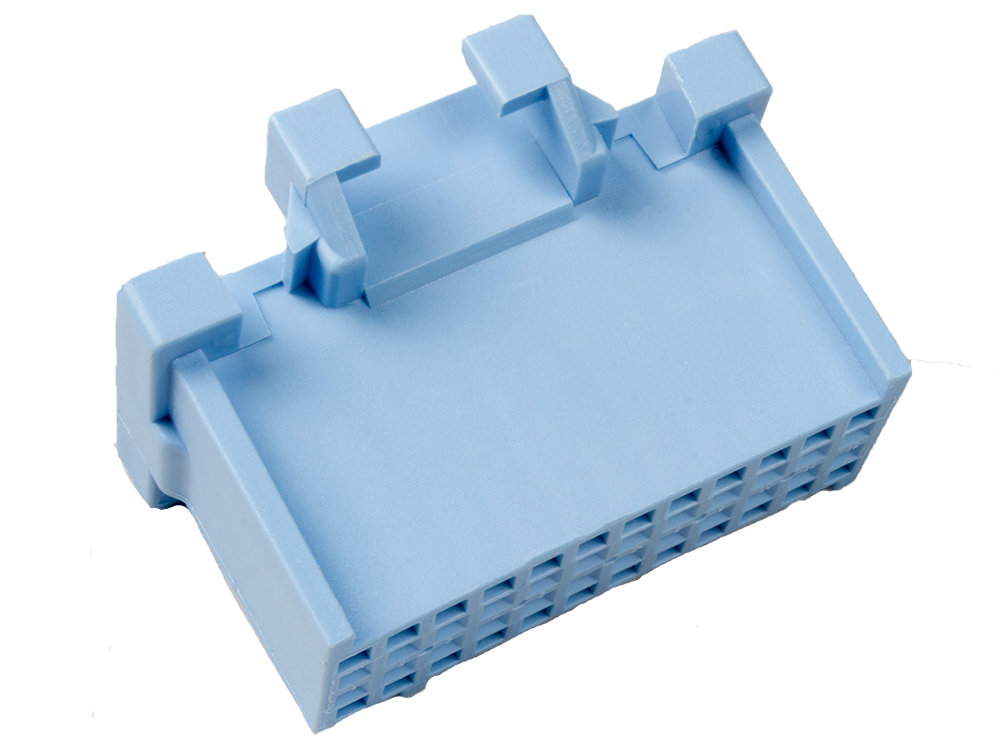 Aptiv (Delphi) 24 Way Blue Micro-Pack 100 Unsealed Female Connector
