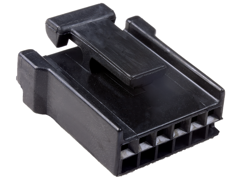 Aptiv (Delphi) 6 Way Black Micro-Pack 100 Unsealed Female Connector