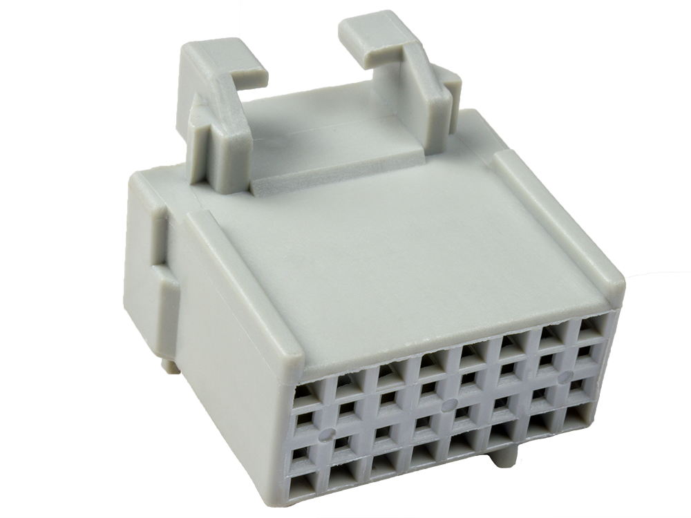 Aptiv (Delphi) 16 Way Gray Micro-Pack 100 Unsealed Female Connector