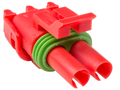 Aptiv (Delphi) 2 Way Red Weather Pack Tower Sealed Male Connector