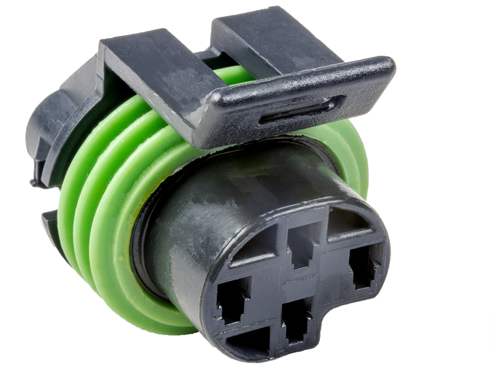 Aptiv (Delphi) 4 Way 4 Usable Black Metri-Pack 150 Sealed Female Connector
