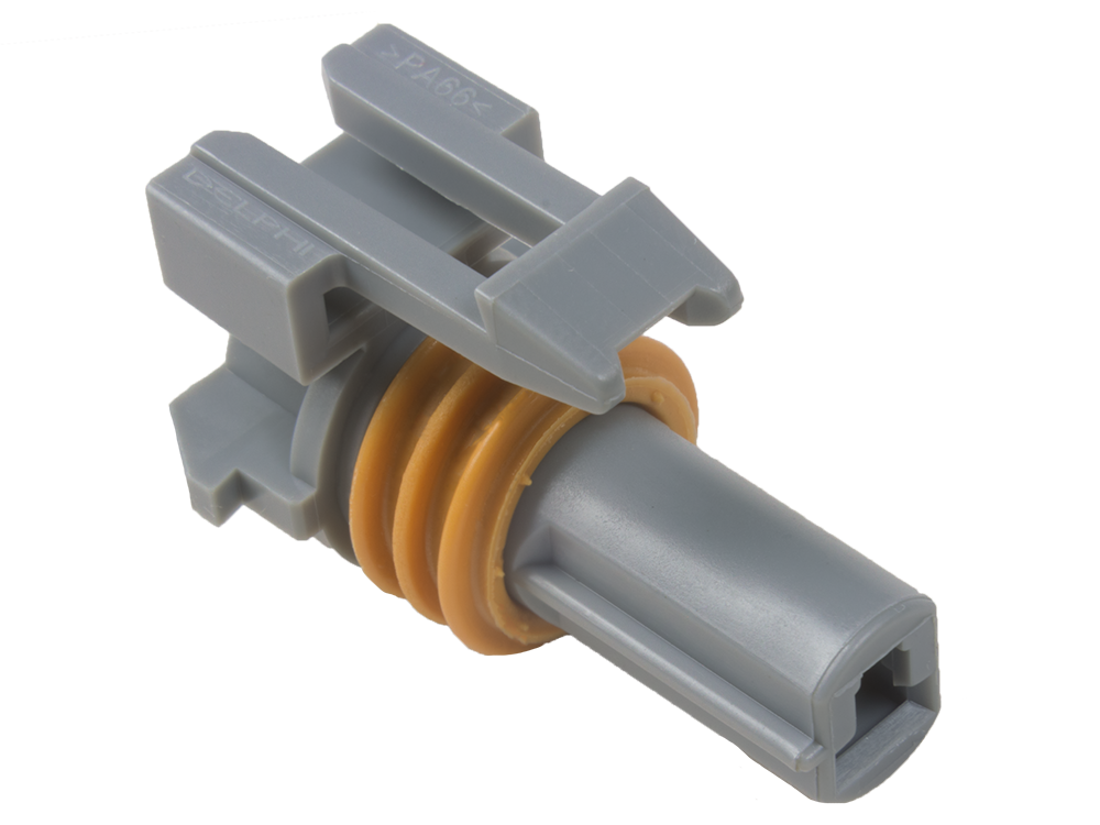Aptiv (Delphi) 1 Way Medium Gray Metri-Pack 280 Sealed Female Connector