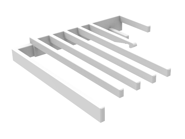 Delphi White Secondary Lock Comb for 78 Way Metri-Pack Junction System