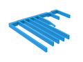 Delphi Blue Secondary Lock Comb for 78 Way Metri-Pack Junction System
