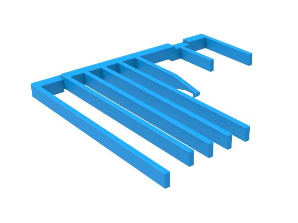 Delphi Blue Secondary Lock Comb for 78 Way Metri-Pack Junction System