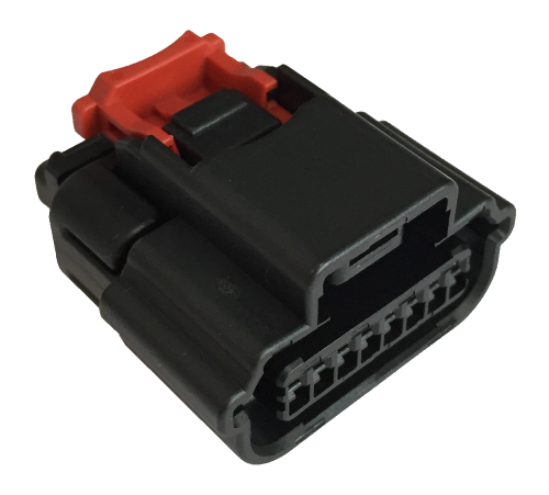 JST 8 Way Black ATSS 0.64 Sealed Female Connector