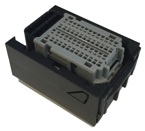 Aptiv (Delphi) 58 Way Black BTS 2.8 OCS 1.2 Sealed Female Gray Bottom Connector