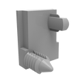 Delphi Attaching Clip for Relay - Nail Style - Gray