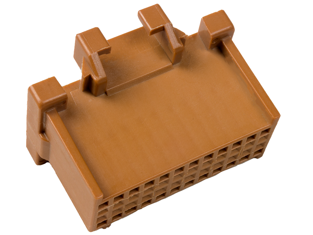 Aptiv (Delphi) 24 Way Brown Micro-Pack 100 Unsealed Female Connector