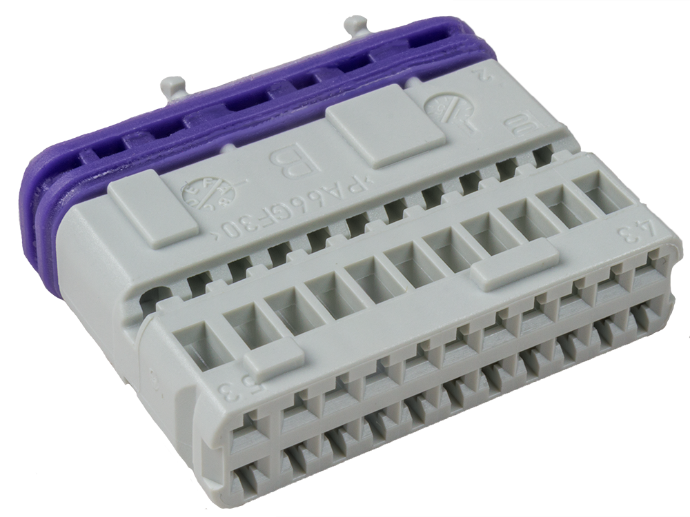 Kostal 22 Way Gray MLK 1,2 Terminal Carrier