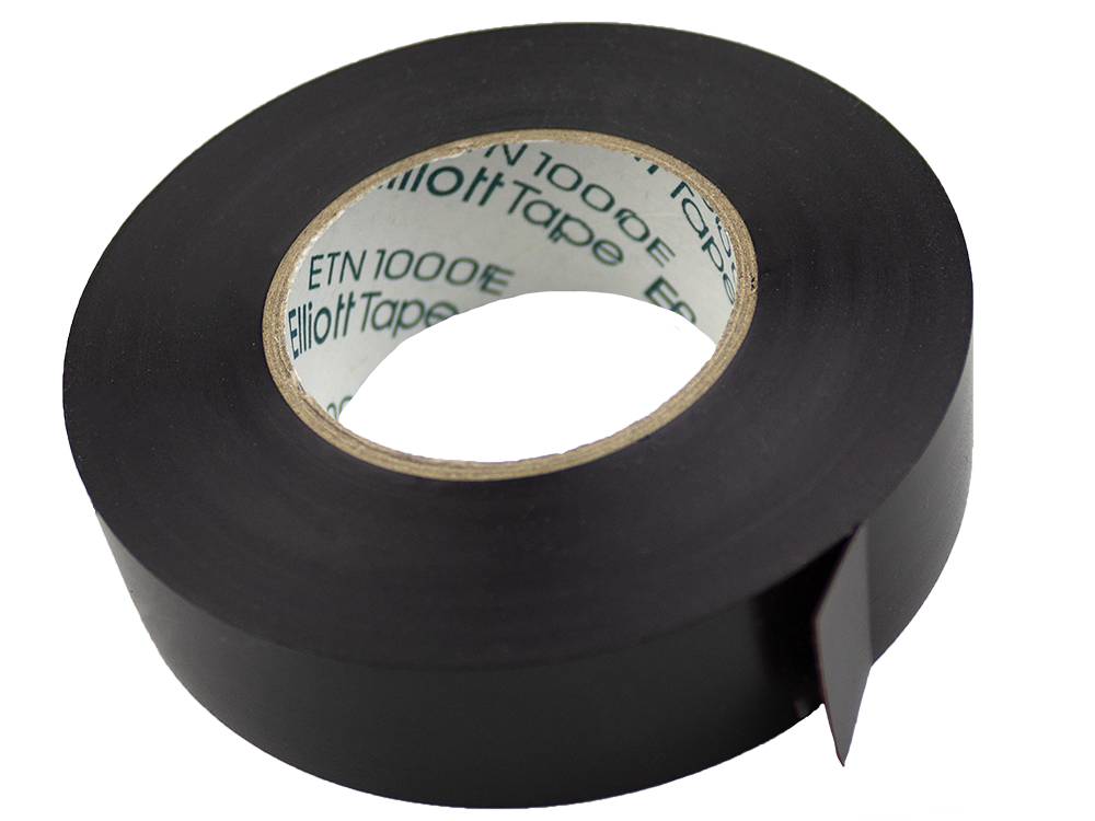 Elliott 3/4" x 100' PVC Vinyl Black Harness Tape and Wrap