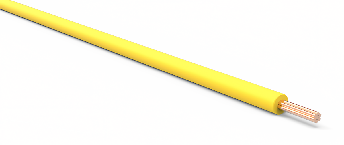 22ga Automotive TXL Wire - YELLOW