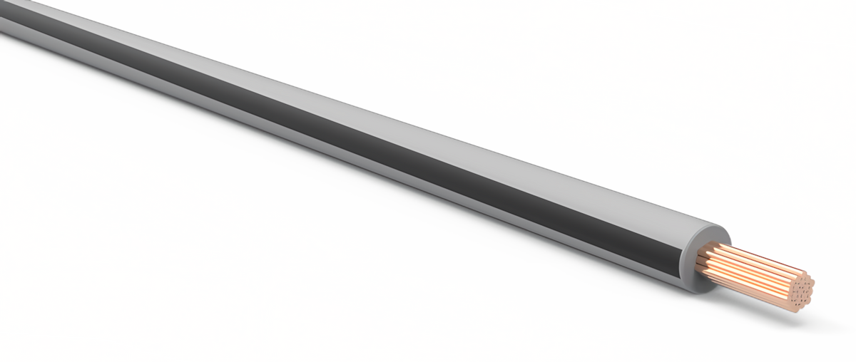 18ga Automotive TXL Wire - GRAY w/ BLACK