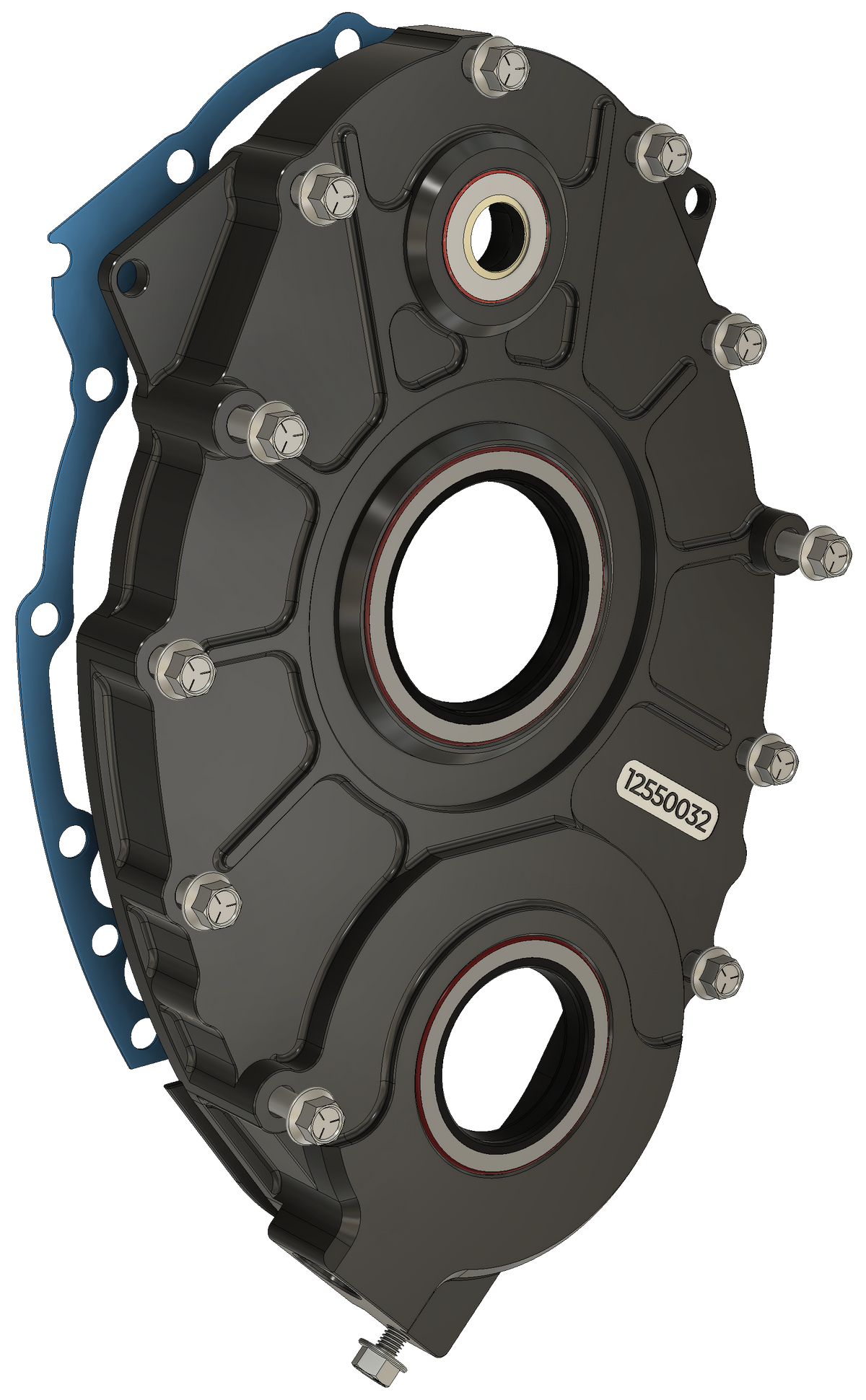 Billet Aluminum Timing Cover w/ CKP w/ Mechanical Water Pump