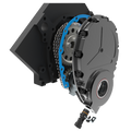 EFI 4x SBC Conversion Kit w/ 1x Cam Sync Distributor w/ Cam Button in Billet Aluminum Timing Cover