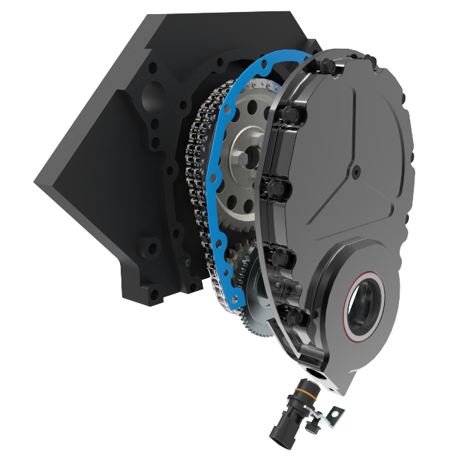 EFI 58x Conversion Kit w/ 1x Cam Sync Distributor w/ Cam Button in Billet Aluminum Timing Cover