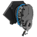 EFI 58x Conversion Kit w/ 1x Cam Sync Distributor w/ Cam Button in Billet Aluminum Timing Cover