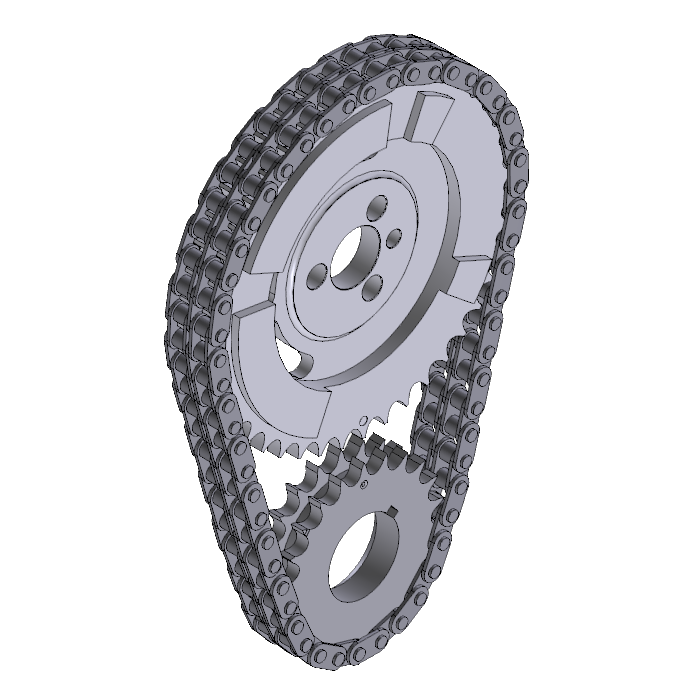 EFI 4x Billet Double Row Timing Set (Flat Nose)