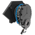 EFI 3x Conversion Kit w/ 1x Cam Sync Distributor w/ Cam Button in Billet Aluminum Timing Cover