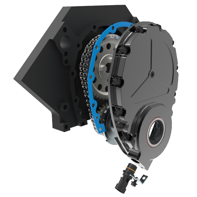 EFI 3x Conversion Kit w/ 1x Cam Sync Distributor w/ Cam Button in Billet Aluminum Timing Cover