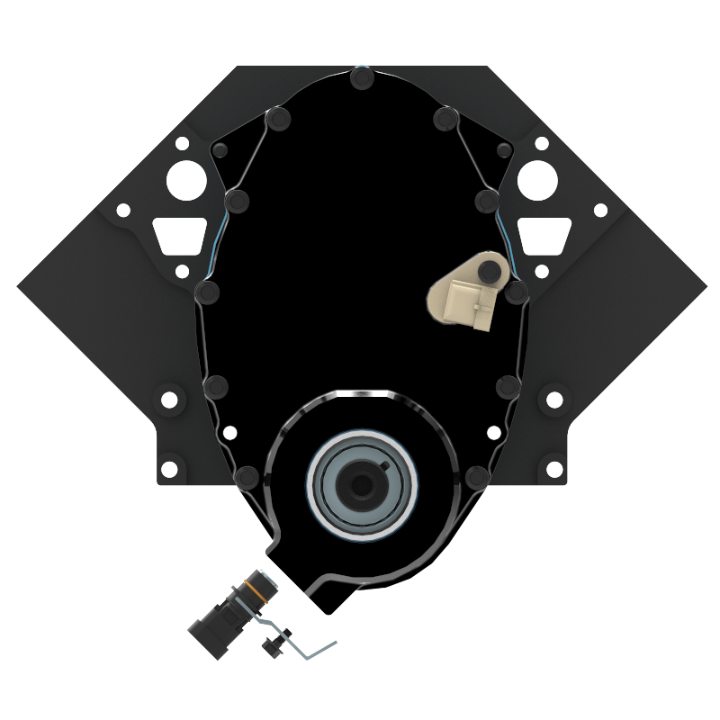 EFI 58x Crank and Cam Signal Conversion Kit w/ 4x CMP in Timing Cover (w/ Electric Water Pump w/ 2.25" Hub)