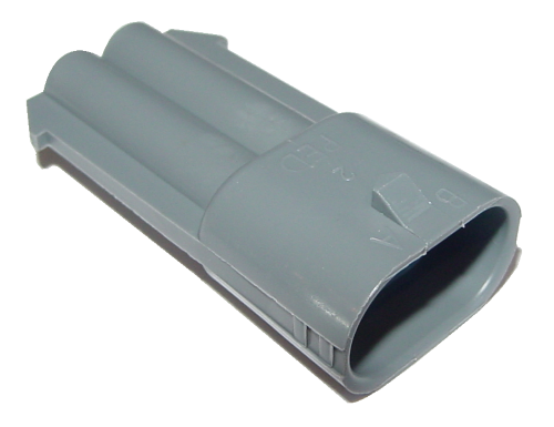 Aptiv (Delphi) 2 Way Medium Gray Metri-Pack 280 Sealed Male Connector