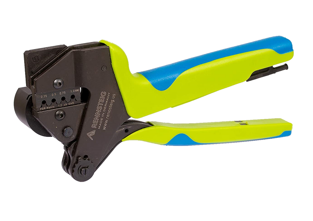 Rennsteig Crimp Tool w/ Die Set, Locator, and Wire Stop for Bosch Matrix 1.2 cb EAD Terminals