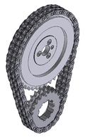Cloyes True Billet Double Row Timing Set for SBC/LT1 with Signal Ring - Step Nose Cam