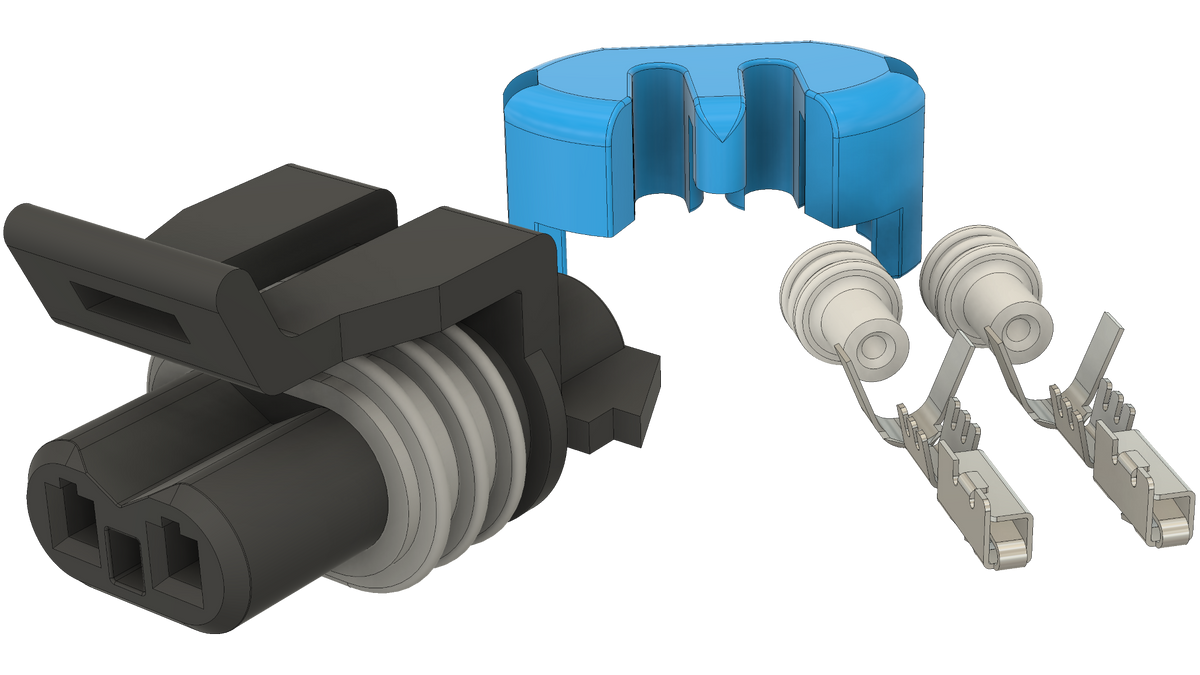 Secondary Air Injection Reaction (AIR) Bleed Valve Solenoid Connector Kit (2)