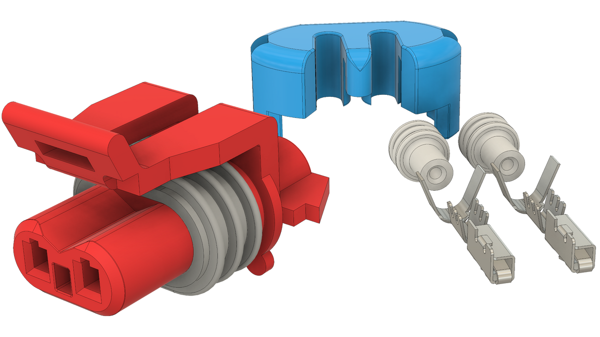 Secondary Air Injection Reaction (AIR) Bypass Valve Solenoid Connector Kit (1)