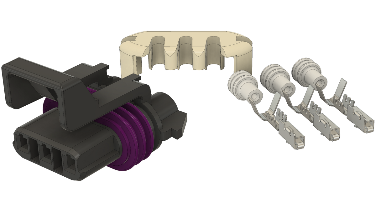 Secondary Air Injection Reaction (AIR) Pump Connector Kit (1)