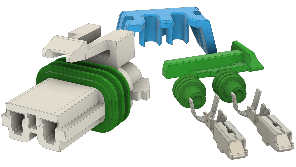 Secondary Air Injection Reaction (AIR) Pump Connector Kit (2)
