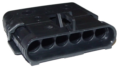 Aptiv (Delphi) 6 Way Black Weather Pack Shroud Sealed Male Connector
